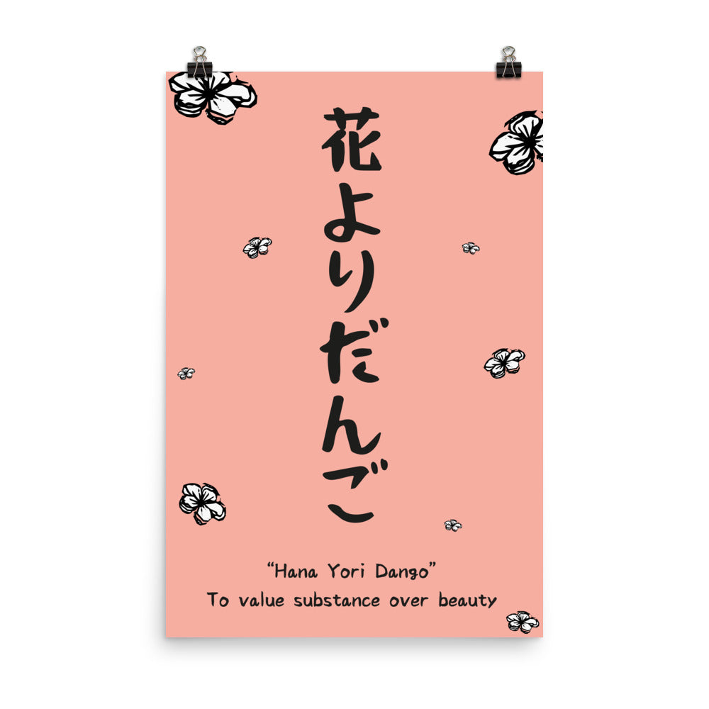 Contempler la beauté - Rose / Affiche japonaise - Lebon Trait d'union